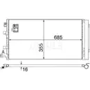 Kondensator Klimaanlage Mahle AC 630 000S Behr für Renault