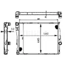 Kühler Motorkühlung Mahle CR 455 000S Behr für Bmw für Bmw (brilliance)