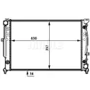Kühler Motorkühlung Mahle CR 648 000S Behr für Audi für Seat für Skoda für VW