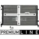 Kühler Motorkühlung Mahle CR 30 000P Behr *** Premium Line *** für Audi für Seat