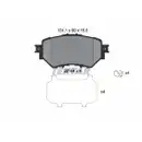 Bremsbelagsatz Scheibenbremse Textar 2215401 für Mazda Vorderachse