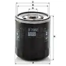 Ölfilter Mann-filter W 7062 für Vag