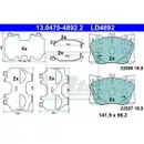 ATE 13.0470-4892.2 Ceramic Belagsatz