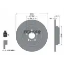 Original TEXTAR 92306905 Bremsscheiben 2 Stück hinten für MERCEDES-BENZ