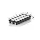 Luftfilter Mann-filter C 34 140 für Fiat für Mazda