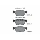 Bremsbelagsatz Scheibenbremse Textar 2055601 Q+ für Ford Vorderachse