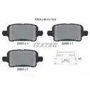 Bremsbelagsatz Scheibenbremse Textar 2292301 für Opel für Vauxhall Hinterachse