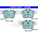 ATE 13.0470-7326.2 Ceramic Belagsatz