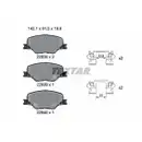 Bremsbelagsatz Scheibenbremse Textar 2283801 Q+ für Opel für Vauxhall