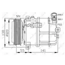 Kompressor Klimaanlage Nrf 32313 für Fiat für Opel für Vauxhall
