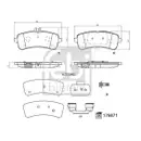 FEBI BILSTEIN 176871 Bremsbelagsatz für MERCEDES-BENZ