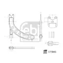 Lenker Radaufhängung Febi Bilstein 177843 für Dodge für Hyundai