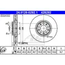 ATE 24.0128-0292.1 Bremsscheiben 2 Stück für FIAT