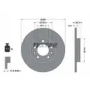 TEXTAR 92268003 Bremsscheiben 2 Stück PEUGEOT