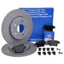 ATE Bremsenset Scheiben 280 mm voll Bremsbeläge hinten Mondeo III Jaguar X-