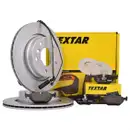 Textar Bremsenset Scheiben 294 mm Bremsbeläge Warnkontakt hinten 3er E46