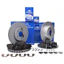 ATE Set Scheiben Ø288 vorn Ø278 hinten belüftet Beläge WK Mercedes C-Klasse