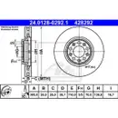 ATE 24.0128-0292.1 Bremsscheiben 2 Stück für FIAT