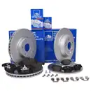 ATE Set Bremsscheiben Ø300 vorn Ø302 hinten Bremsbeläge Ford Mondeo IV