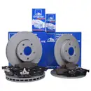 ATE Set Bremsscheiben Ø278 vorn Ø271 hinten Bremsbeläge Ford Focus III