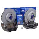 Original ATE Set Bremsscheiben Ø350 vo Ø330 hi Bremsbeläge Ceramic WK Audi Q7