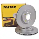 Original TEXTAR 92292103 Bremsscheiben 2 Stück vorne für RENAULT