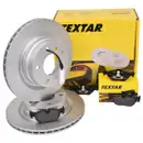 Textar Bremsenset Bremsscheiben Ø300 belüftet Bremsbeläge Ceramic WK hinten BMW