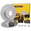 Textar Bremsenset Bremsscheiben Ø253 voll Bremsbeläge hinten VW Audi Skoda Seat
