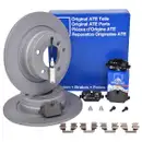 ATE Bremsenset Bremsscheiben Ø296 voll Bremsbeläge WK hinten BMW 1er 3er