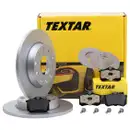Textar Bremsenset Bremsscheiben Ø255 voll Bremsbeläge hinten Audi Seat