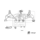 2x Febi Bilstein Koppelstange vorn Volvo S60 S80 V70 XC70 XC90
