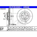 ATE 24.0120-0246.1 Bremsscheiben 2 Stück hinten für VOLVO