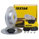 Textar Bremsenset Bremsscheiben Ø272 voll Bremsbeläge hinten Seat Leon VW Skoda