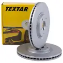 Original TEXTAR 92222003 Bremsscheiben 2 Stück vorne für NISSAN