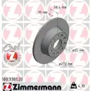 ZIMMERMANN 100.3381.20 Bremsscheiben 2 Stück hinten für AUDI