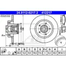ATE 24.0112-0217.2 Bremsscheiben 2 Stück hinten für OPEL