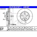 Original ATE 24.0126-0187.1 Bremsscheiben 2 Stück vorne für OPEL