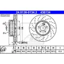 Original ATE 24.0136-0134.2 Bremsscheiben 2 Stück vorne für MERCEDES-BENZ