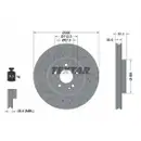 TEXTAR 92262105 Bremsscheiben 2 Stück vorne für MERCEDES-BENZ