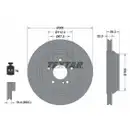 TEXTAR 92176303 Bremsscheiben 2 Stück hinten für MERCEDES-BENZ