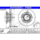 ATE 24.0116-0235.1 Bremsscheiben 2 Stück hinten für FORD