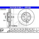 ATE 24.0126-0189.1 Bremsscheiben 2 Stück vorn für RENAULT