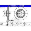 ATE 24.0110-0307.1 Bremsscheiben 2 Stück MAZDA