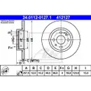 ATE 24.0112-0127.1 Bremsscheiben 2 Stück FIAT