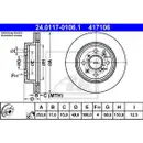 ATE 24.0117-0106.1 Bremsscheiben 2 Stück SUZUKI