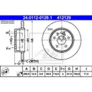 ATE 24.0112-0129.1 Bremsscheiben 2 Stück MERCEDES-BENZ