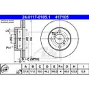 ATE 24.0117-0105.1 Bremsscheiben 2 Stück SUZUKI
