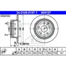 ATE 24.0109-0157.1 Bremsscheiben 2 Stück NISSAN
