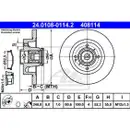 ATE 24.0108-0114.2 Bremsscheiben 2 Stück RENAULT