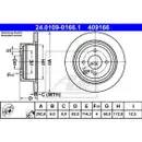 ATE 24.0109-0166.1 Bremsscheiben 2 Stück hinten NISSAN